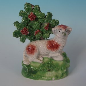 Staffordshire Pearlware Ram with Bocage
