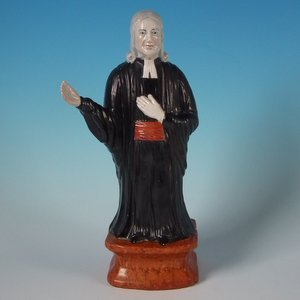 Staffordshire Pearlware Pottery Figure of John Wesley
