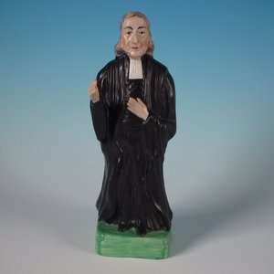 Staffordshire Pearlware Pottery Figure of John Wesley
